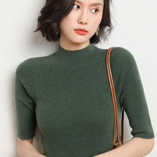 Femme tricot uni - tricot, col