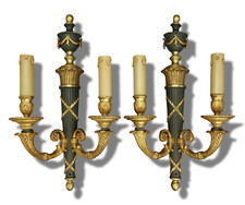 GRANDE PAIRE D'APPLIQUES AU