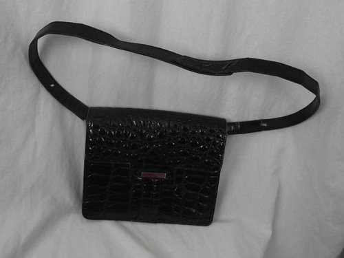 Petit sac cuir noir façon - noir,