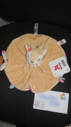 Doudou plat rond biche faon - rond,