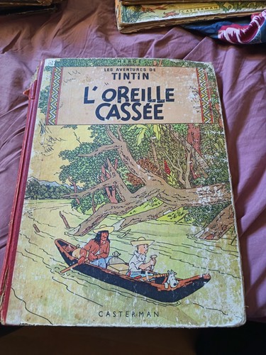 Tintin oreille cassée - tintin, l'oreille