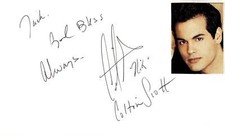 Coltin Scott Signed Auto 3x5