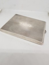 ETUI OU PORTE CIGARETTE ARGENT MASSIF POINCON  Tete Sanglier  147 Grammes