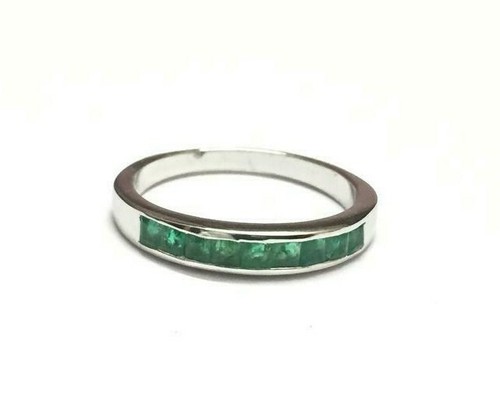 925 argent émeraude bague - 925, 2