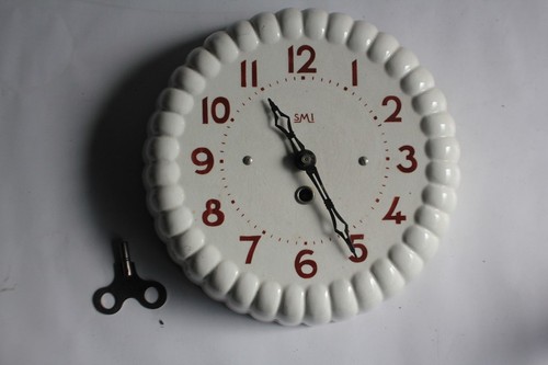 Horloge murale faïence smi - horloge,