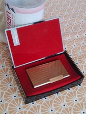 Briquet S.T. Dupont Ligne 1 Grand Modèle Pointe De Diamant Plaqué Or 20 Microns