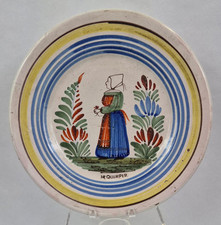 Assiette  Quimper - début