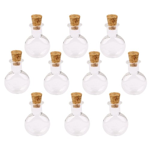 10pcs mini flacons verre - 10pcs,