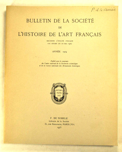 Bulletin societe histoire art - bulletin,