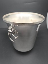 seau champagne Metzl Argenté Anse Tête De Lion Avec Anneau