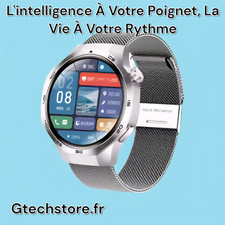 Montre Intelligente Connecté qualité Étanche HD AMOLED, NFC, GPS Tracker, Appel