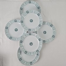 Assiettes Plates Faïence Ancienne Anglaise Décor Arabesque, 1900s