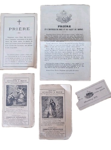 Lot documents religieux - lot,