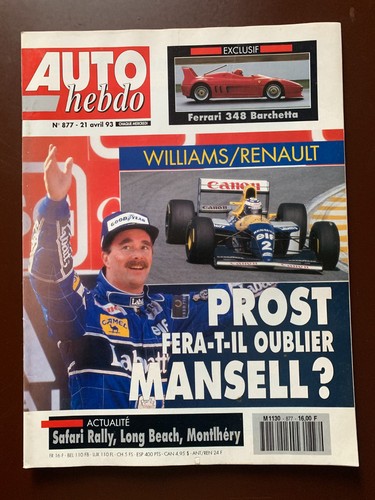 Auto hebdo 877 du - auto,