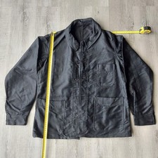 Vetement de travail ancien veste moleskine noire petite taille