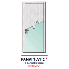 PORTE BATTANT PANVI 1LVF 2 GAROFOLI COLLECTION Poème 50 MOD. VITRAUX