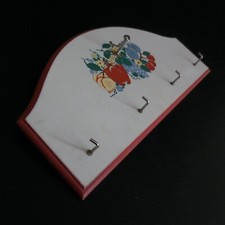 Porte clefs mural bois métal