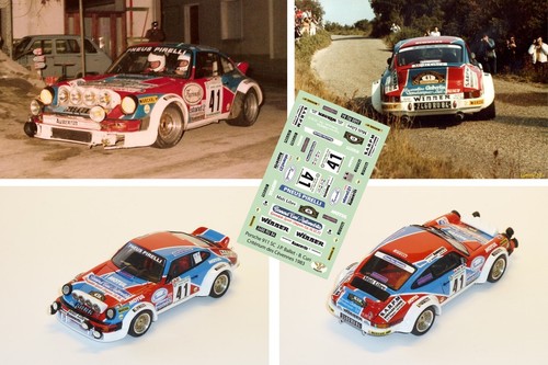 Decals porsche 911 - 1/43, sc