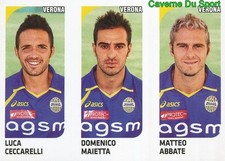 634 CECCARELLI MAIETTA ABBATE  VERONA STICKER CALCIATORI 2012 PANINI