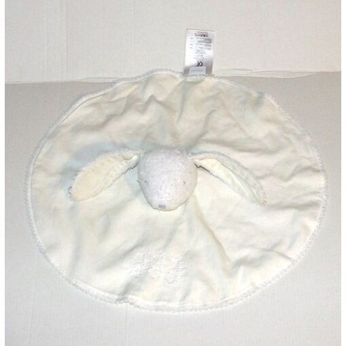 Doudou plat rond lapin jacadi - lapin,