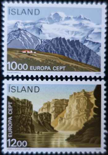 Timbres islande europa - timbres,