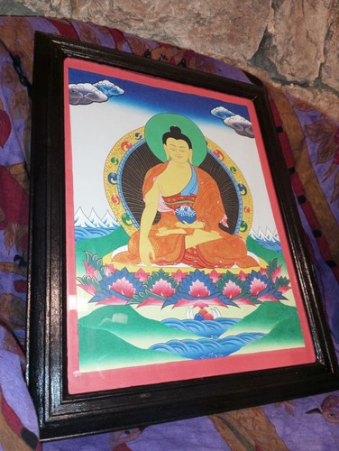 Thanka tibétain bouddha - thanka, tibétain 