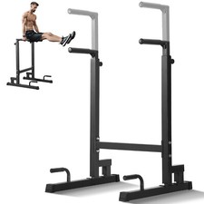 VEVOR Barre Dips Station de Dips Charge 227 kg Hauteur Réglable pour Fitness