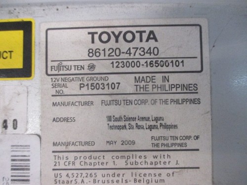 Autoradio recepteur toyota - autoradio,