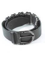 SILVIO TOSSI Ceinture en cuir Dames Ceinture T EU 85 noir style décontracté