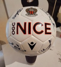 Ballon Foot OGC Nice Macron Officiel Signé Autographes