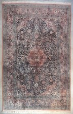 Grand Tapis Soie 290x187 Cm Indien Cachemire Noué Main Handmade 