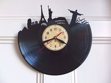 Horloge murale disque vinyle