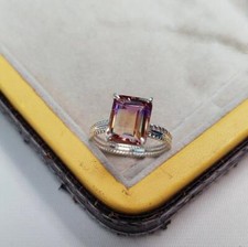 Bague vintage en amétrine
