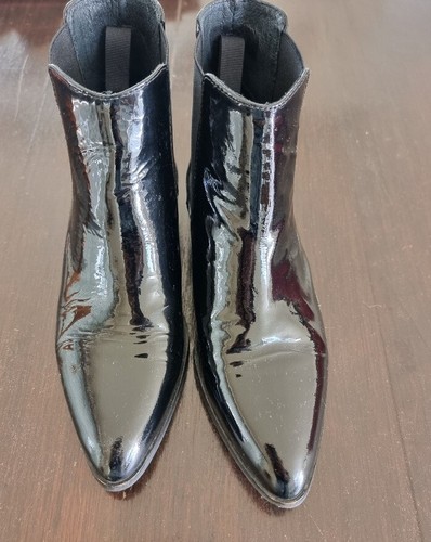 Bottines vernis noir - bottines,