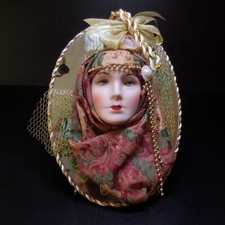 Sculpture tête femme voilée