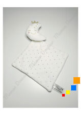 Doudou Plat/Mouchoir Lune Blanc Étoiles Doré Or Boîte A Malices CAD Districenter