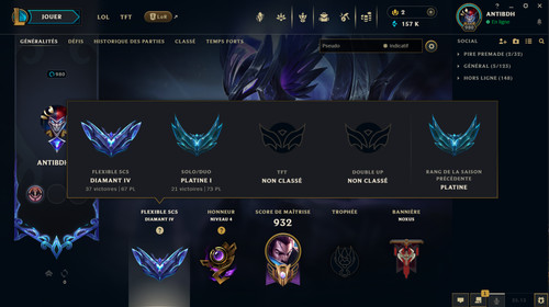 Compte league legends lvl - legends,
