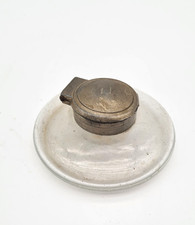 Ancien encrier en verre et