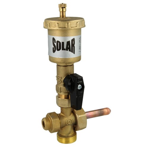 Ventilateur solaire avec vanne