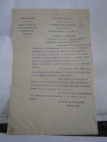 Lettre préfecture puy - lettre,