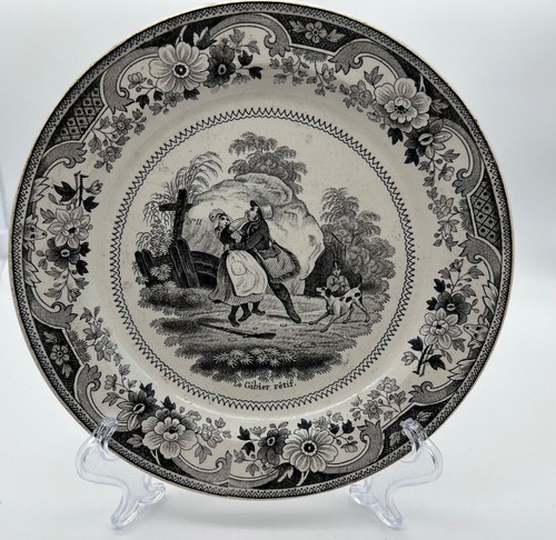 Assiette ancienne creil - assiette,