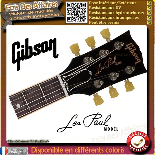 Sticker autocollant gibson - sticker, les