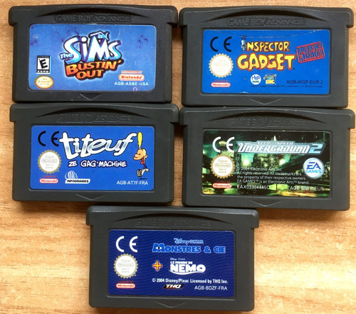 Lot jeux gba les sims - gba,