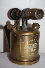 LAMPE A SOUDER EXPRESS UNIS FRANCE N° 40 E Henry HAMELLE plaque raportée rare