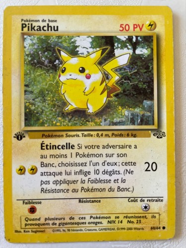 Carte pokemon pikachu - pokemon,