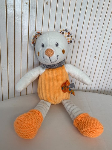 Peluche doudou ourson blanc - doudou,