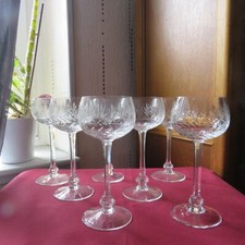 7 verres a vin en cristal de villeroy et Boch modèle treveris H 17 cm