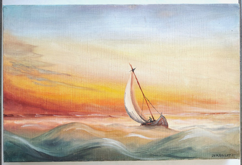 Peinture sur toile - , tendue