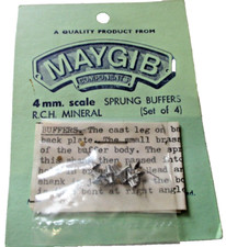 Maygib Components 4mm Échelle Ressort Tampons R.c.h Minérale Lot De 4 W Emploi