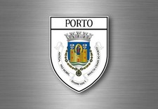 Autocollant sticker voiture moto blason ville drapeau porto portugal
